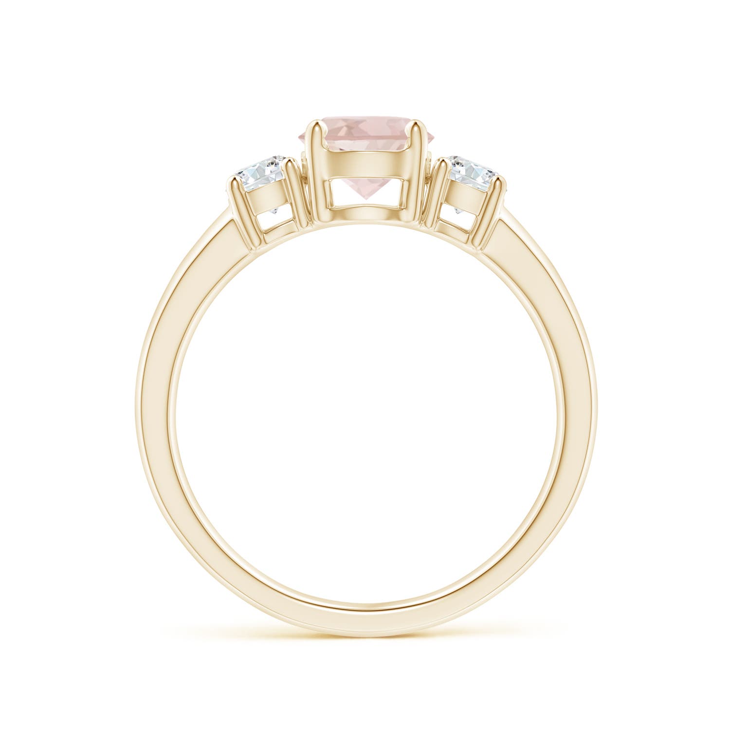 AA - Morganite / 1.02 CT / 14 KT Yellow Gold