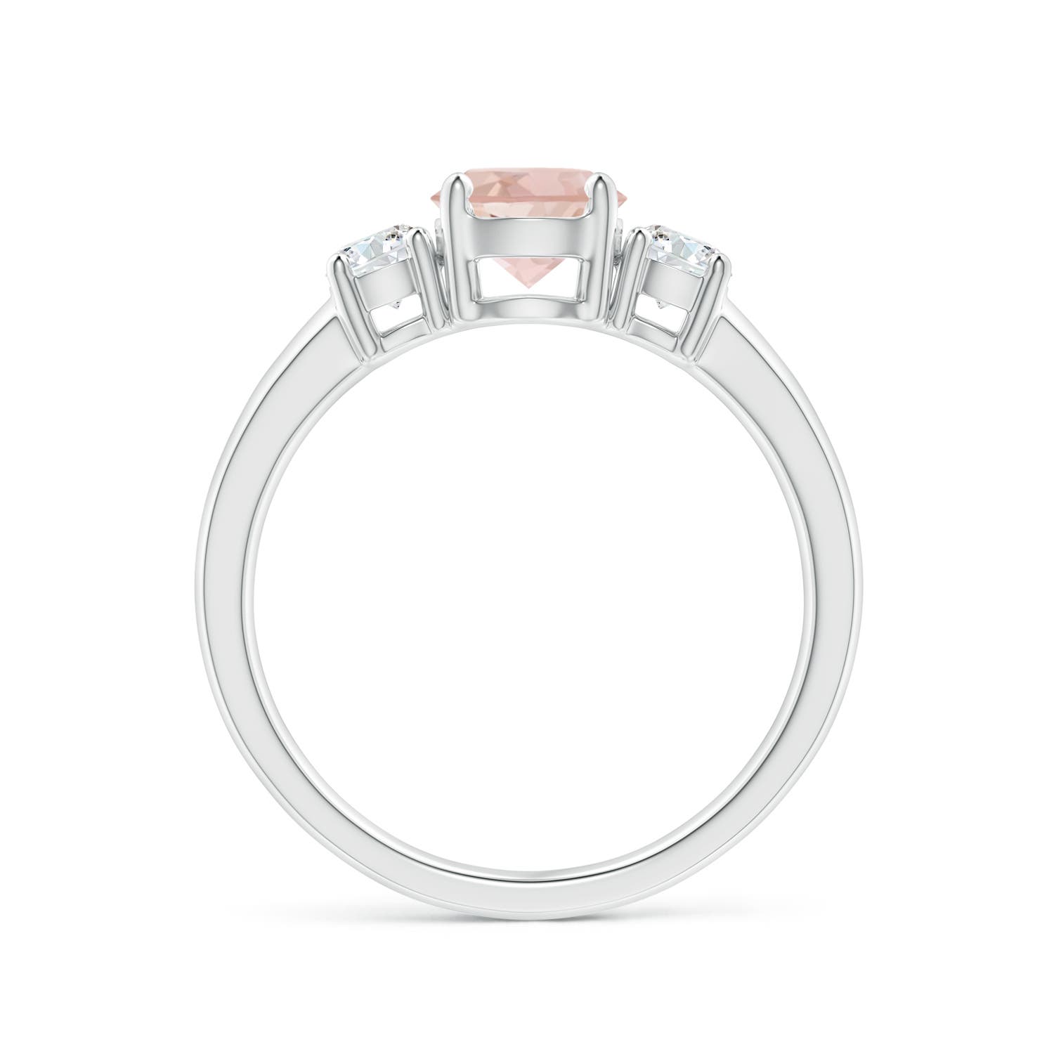 AAA - Morganite / 1.02 CT / 14 KT White Gold