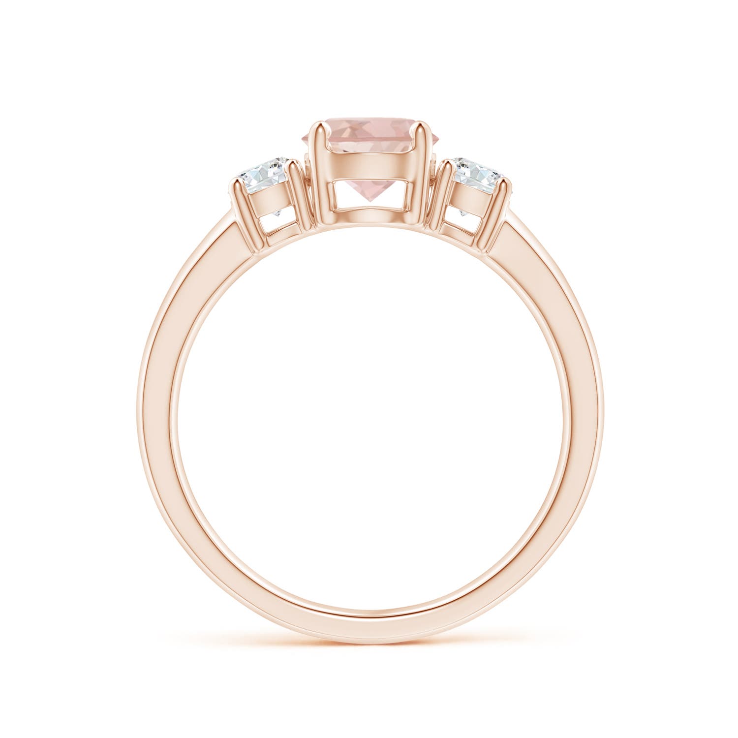 AAAA - Morganite / 1.02 CT / 14 KT Rose Gold