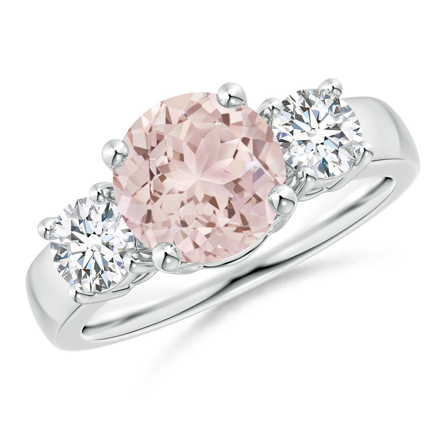 A - Morganite / 2.35 CT / 14 KT White Gold