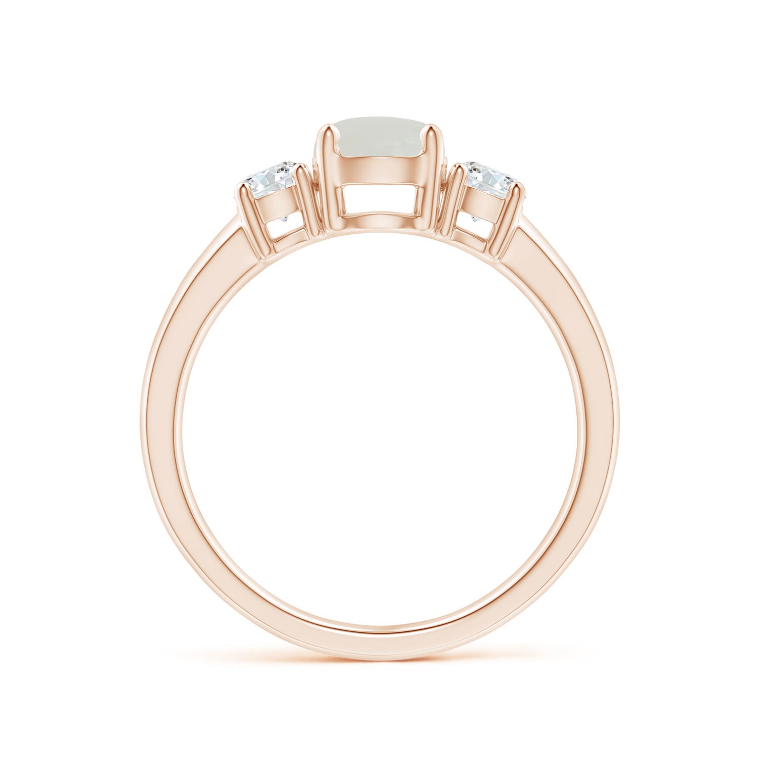 A - Moonstone / 1.12 CT / 14 KT Rose Gold