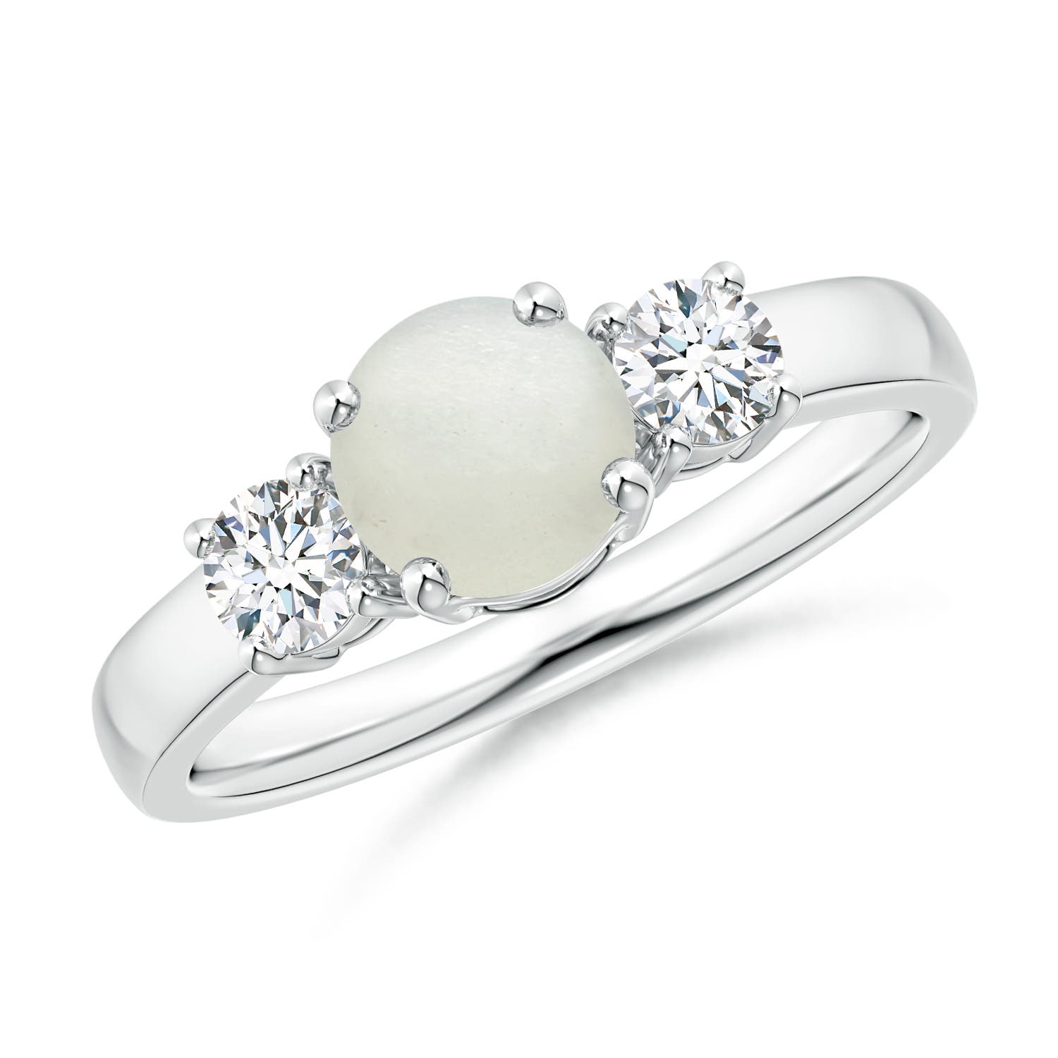 AA - Moonstone / 1.12 CT / 14 KT White Gold