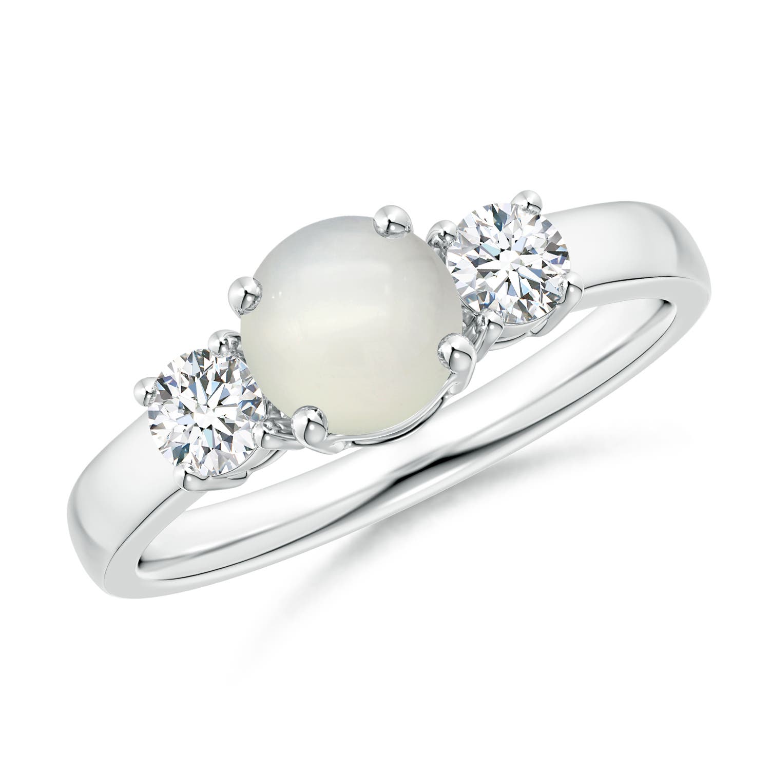 AAA - Moonstone / 1.12 CT / 14 KT White Gold