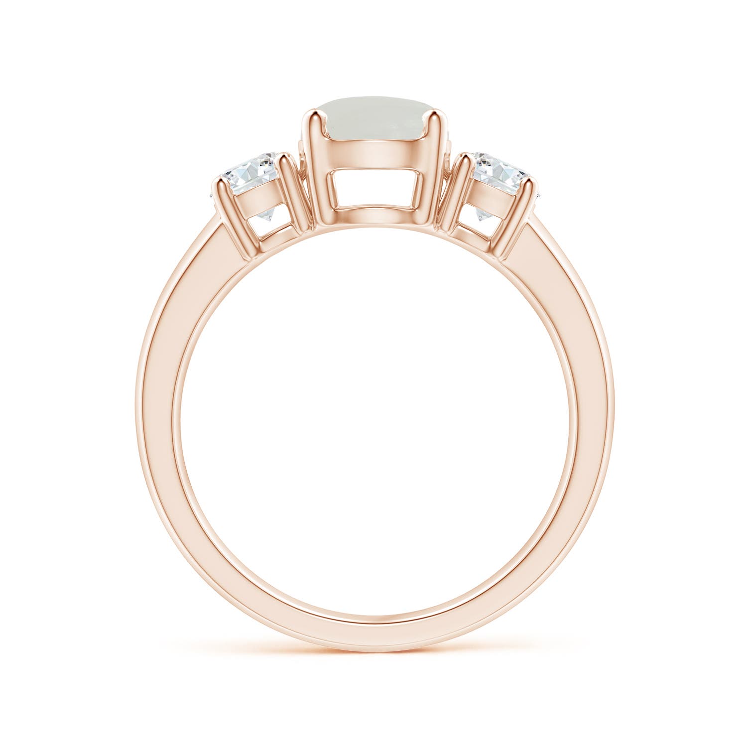 A - Moonstone / 1.71 CT / 14 KT Rose Gold