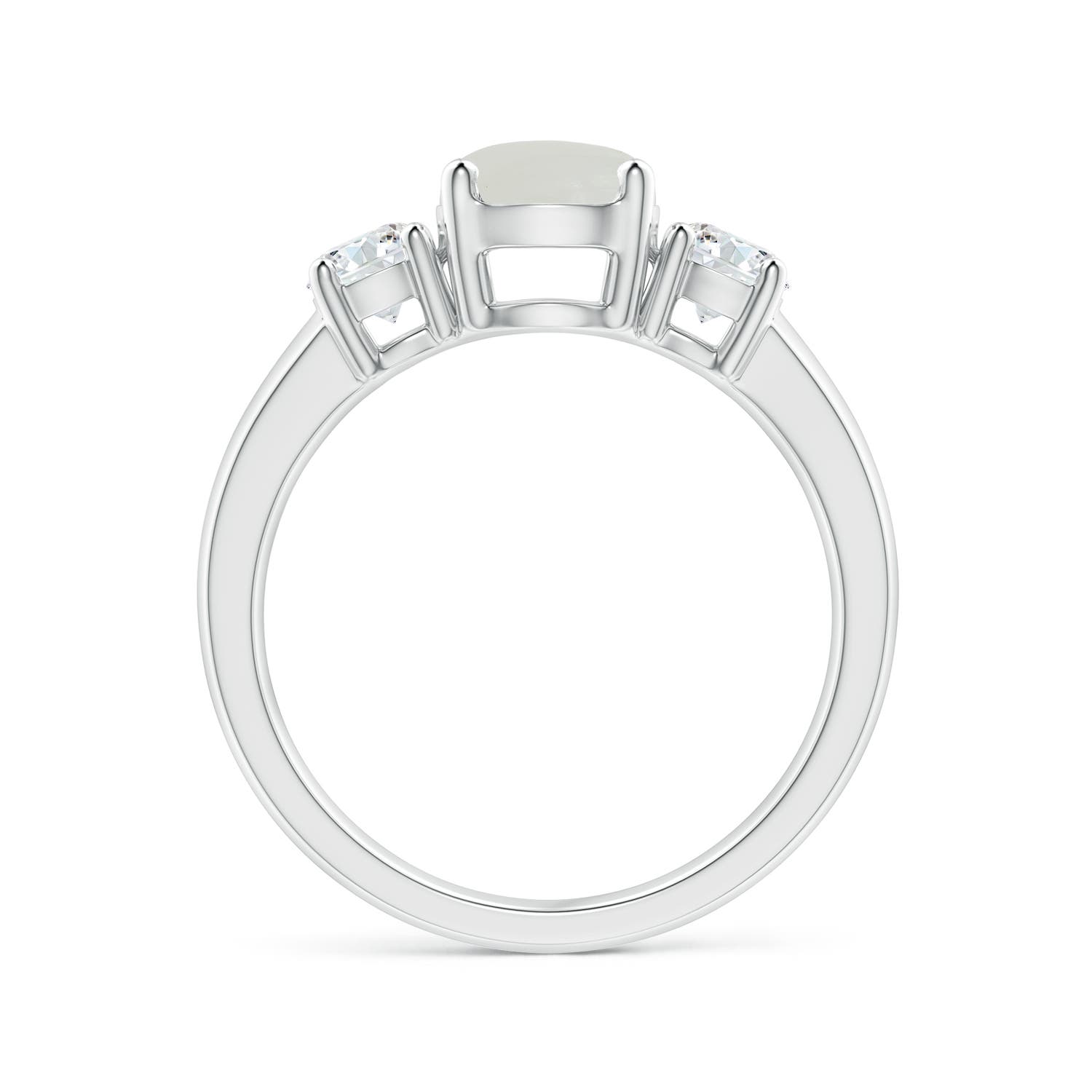 A - Moonstone / 1.71 CT / 14 KT White Gold