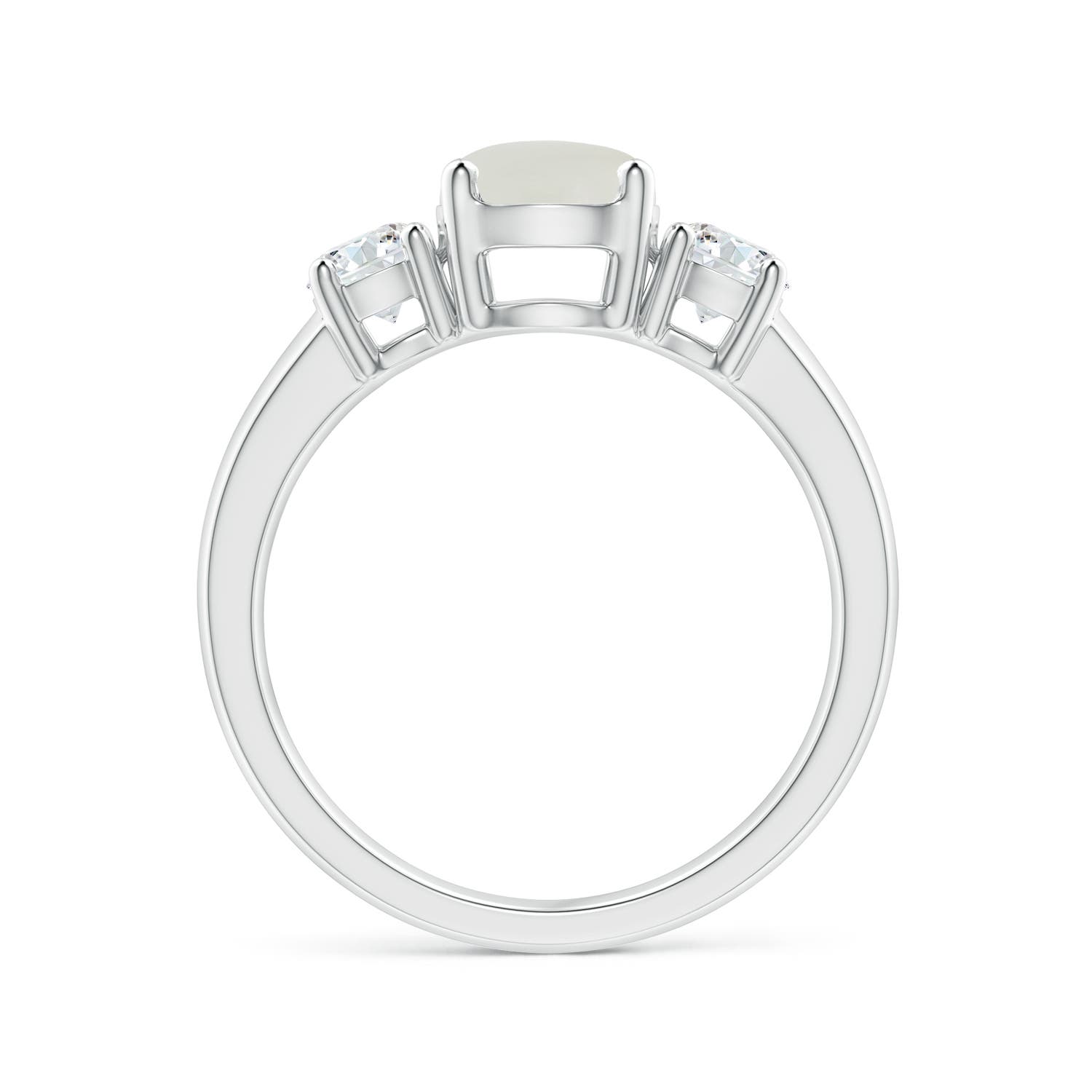 AAAA - Moonstone / 1.71 CT / 14 KT White Gold