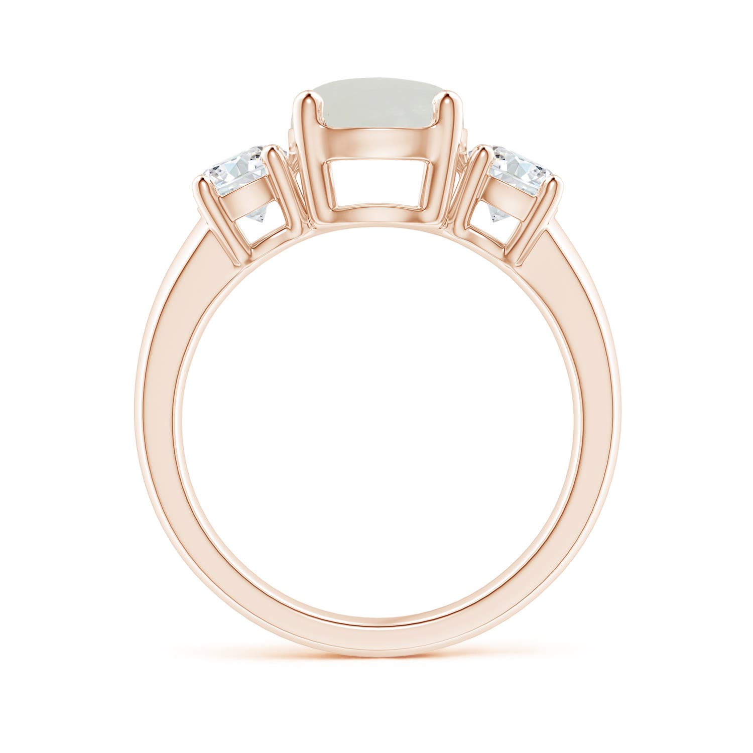 A - Moonstone / 2.6 CT / 14 KT Rose Gold