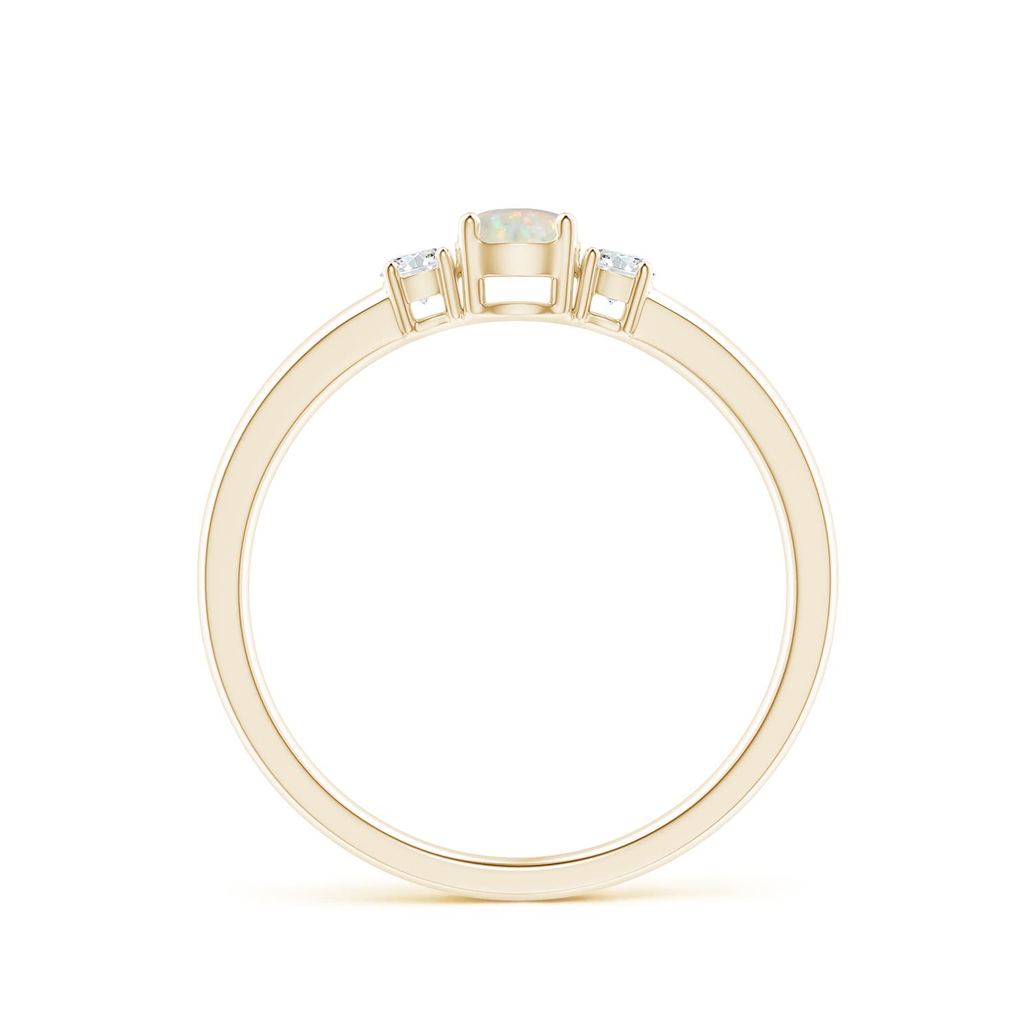 AAA - Opal / 0.3 CT / 14 KT Yellow Gold