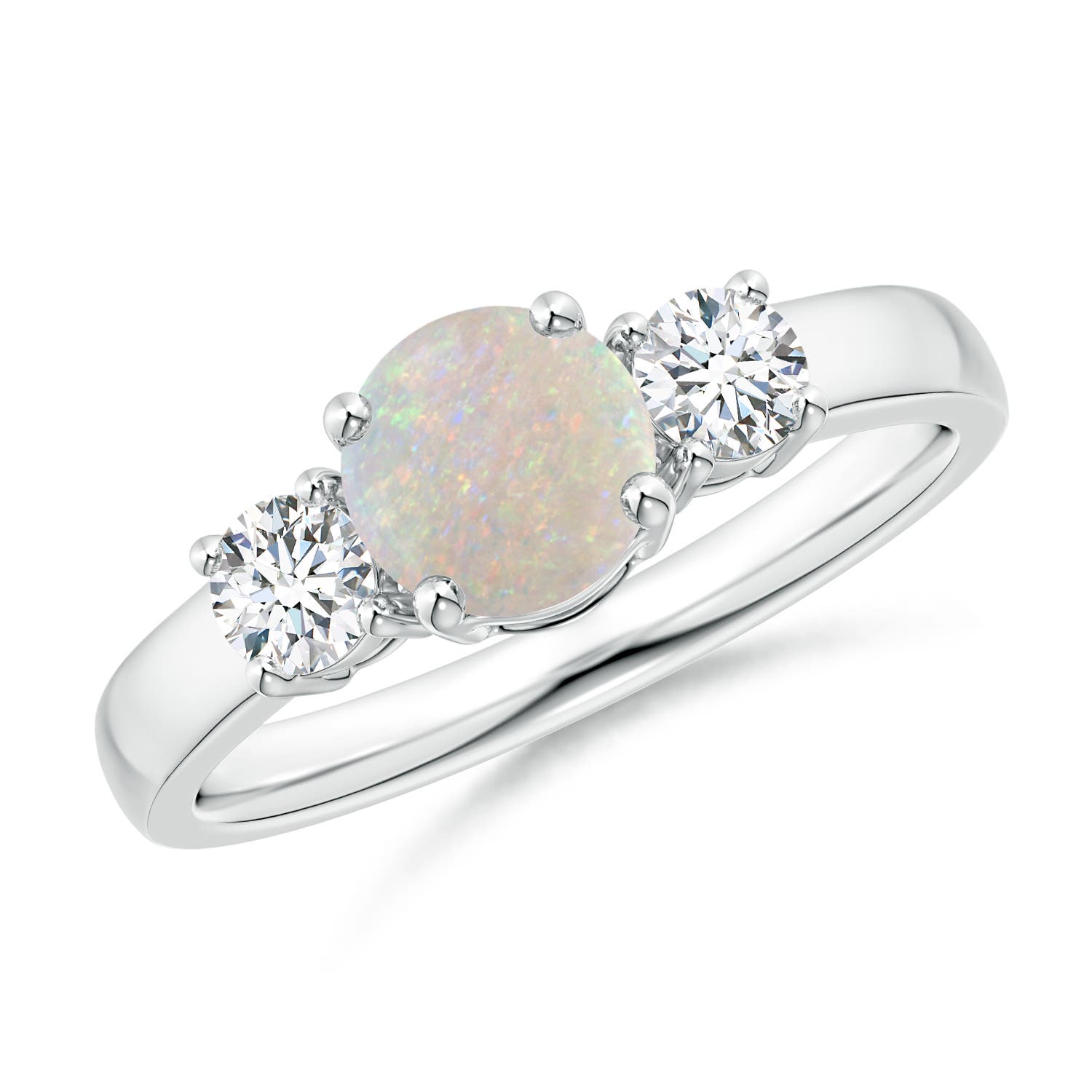 AA - Opal / 0.82 CT / 14 KT White Gold