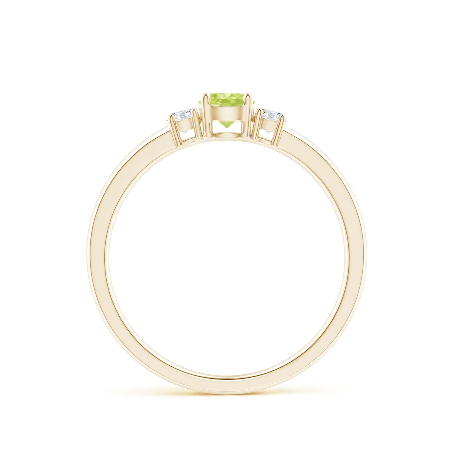 A - Peridot / 0.44 CT / 14 KT Yellow Gold