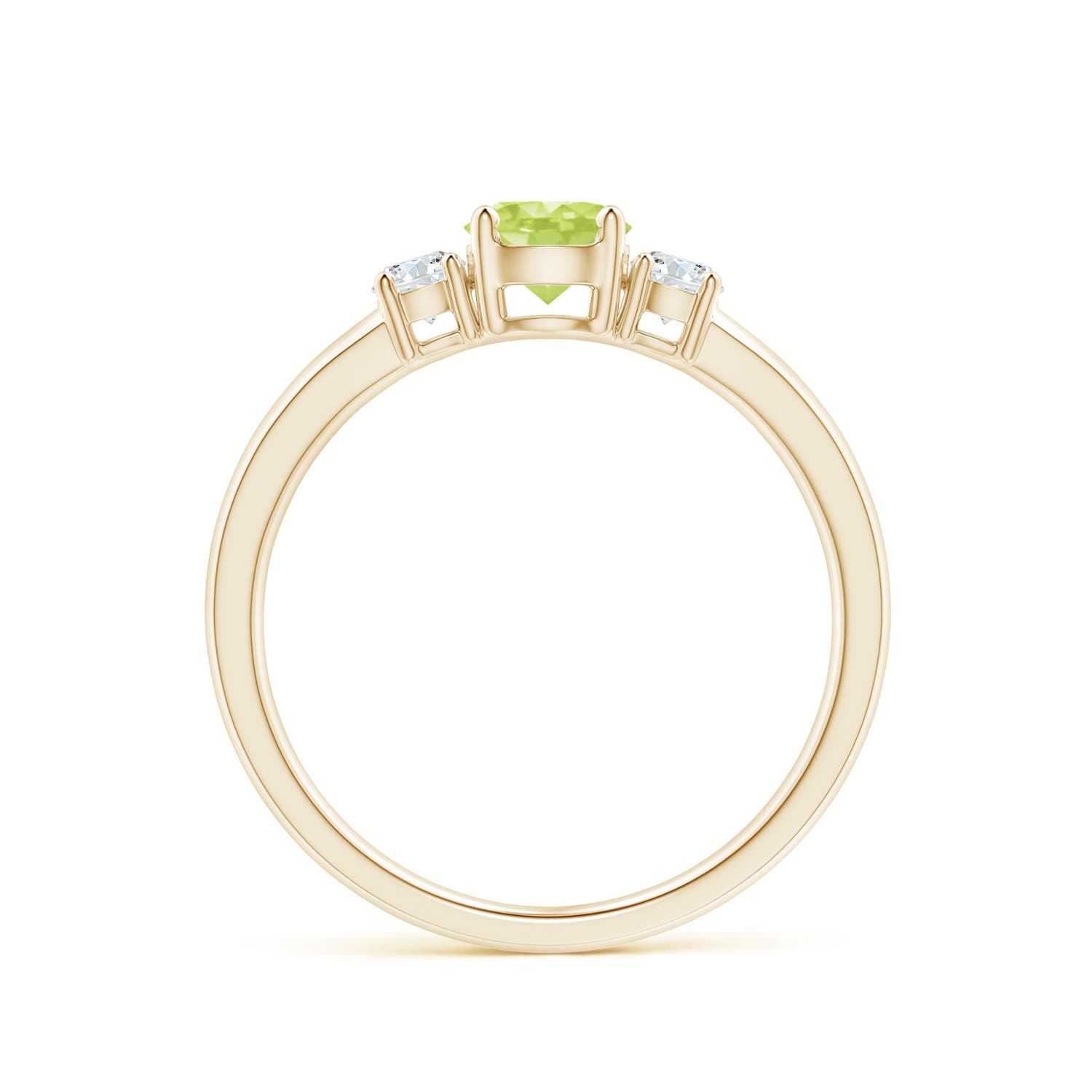 A - Peridot / 0.76 CT / 14 KT Yellow Gold