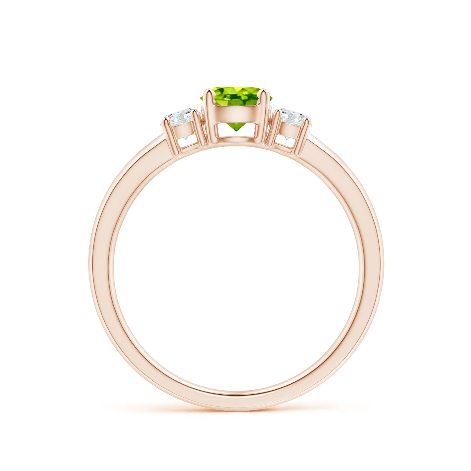 AAA - Peridot / 0.76 CT / 14 KT Rose Gold