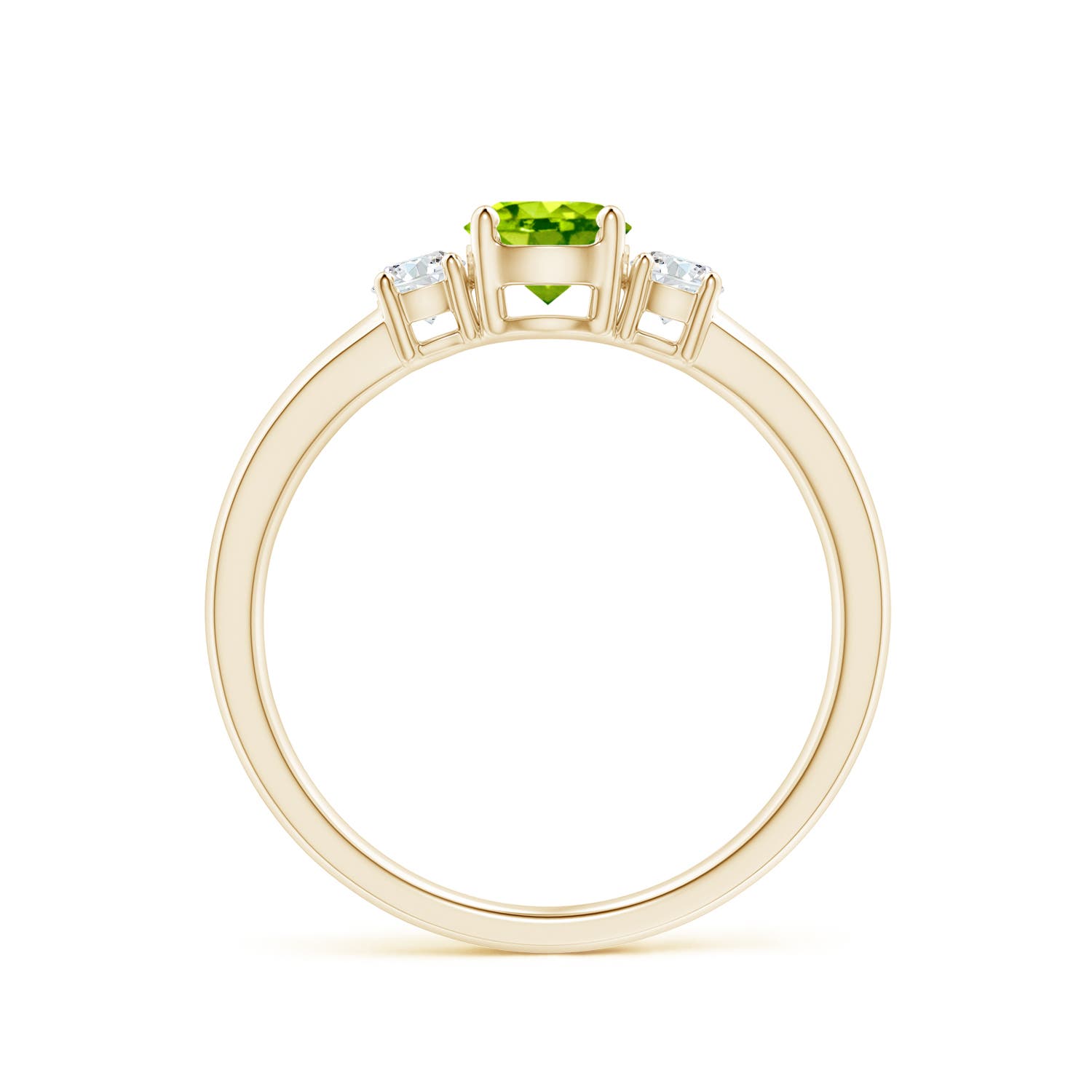 AAA - Peridot / 0.76 CT / 14 KT Yellow Gold