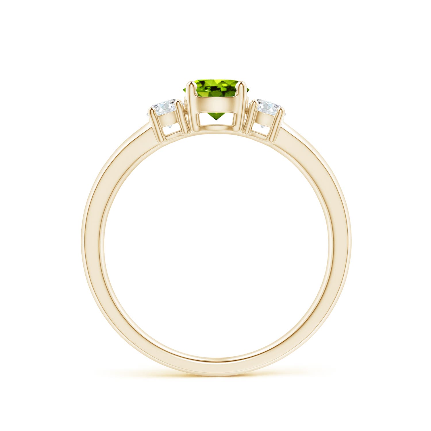 AAAA - Peridot / 0.76 CT / 14 KT Yellow Gold