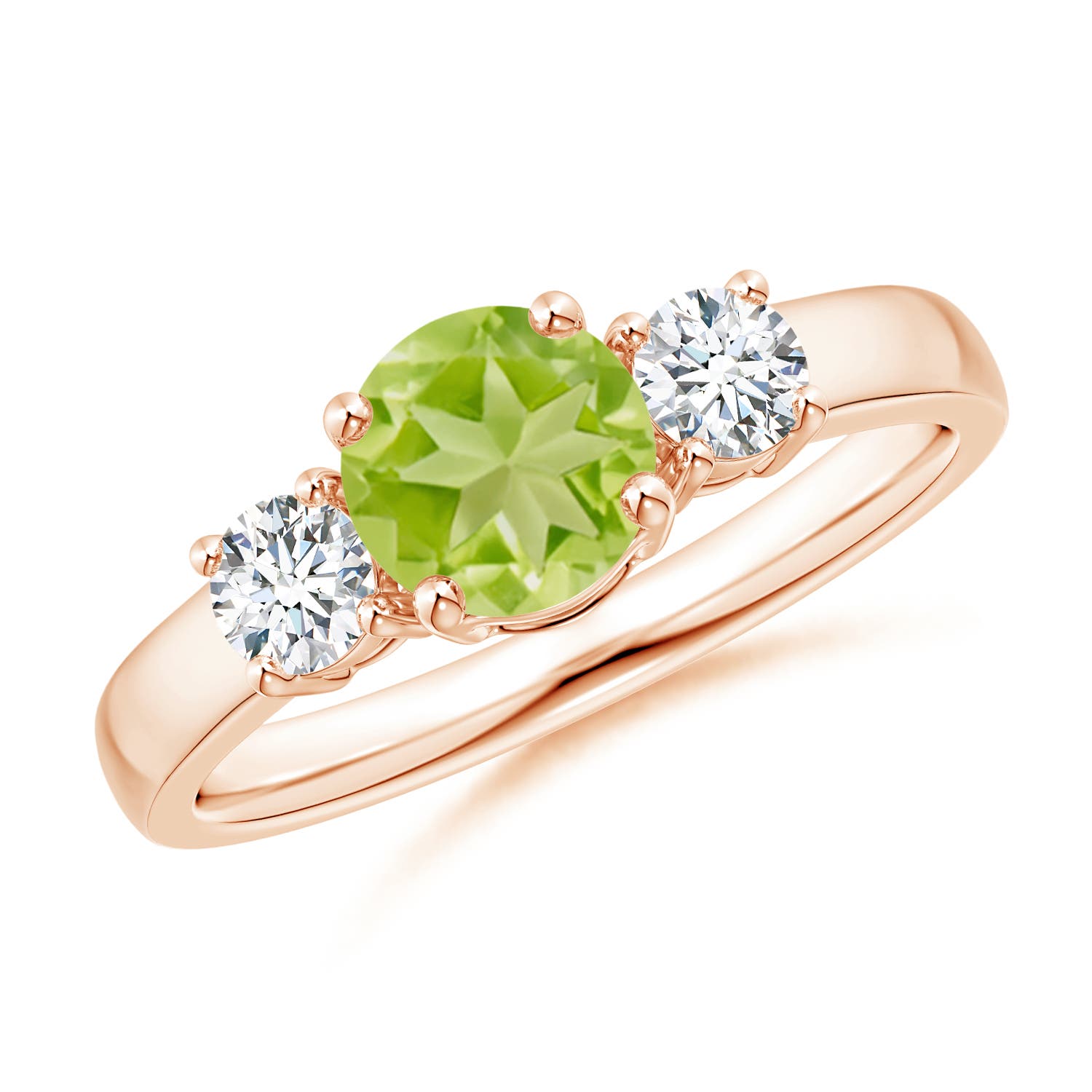 AA - Peridot / 1.27 CT / 14 KT Rose Gold