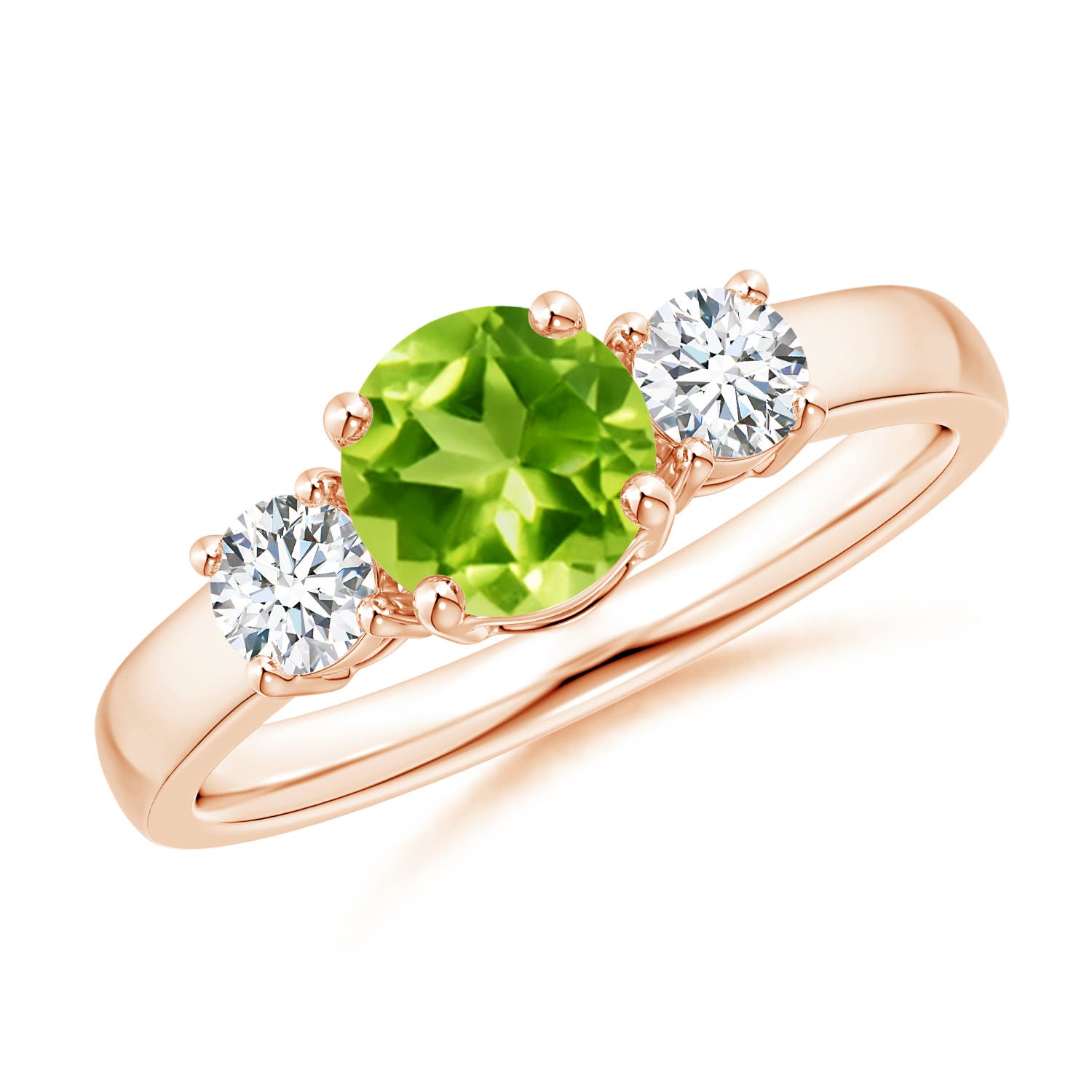 AAA - Peridot / 1.27 CT / 14 KT Rose Gold