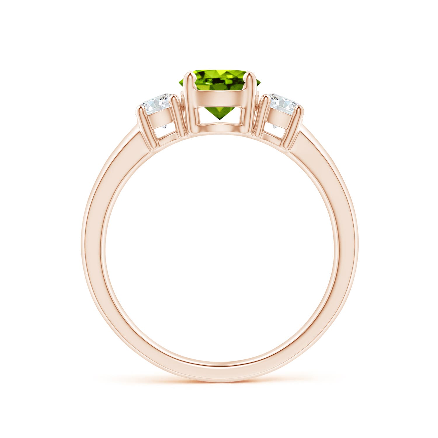 AAAA - Peridot / 1.27 CT / 14 KT Rose Gold