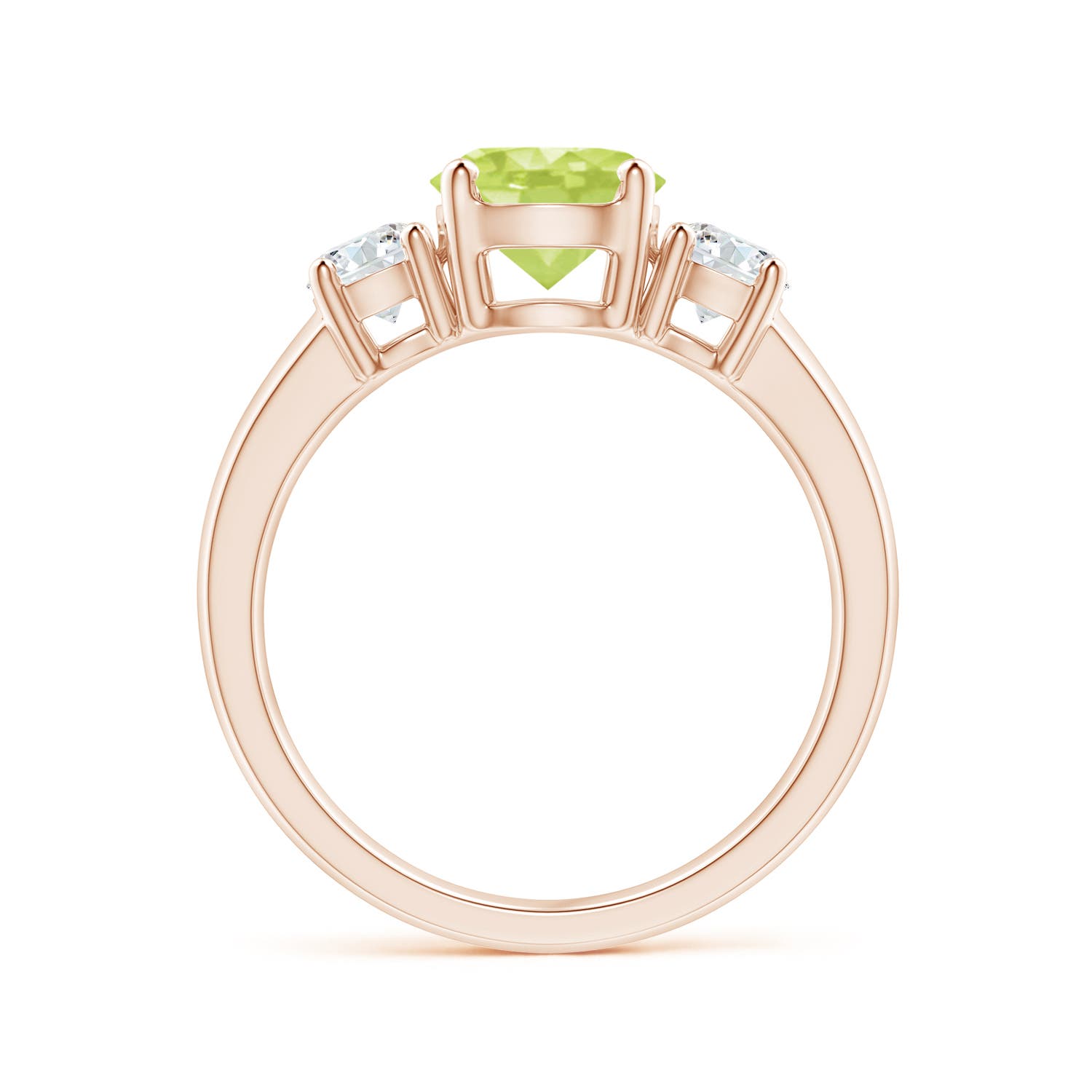 A - Peridot / 1.86 CT / 14 KT Rose Gold