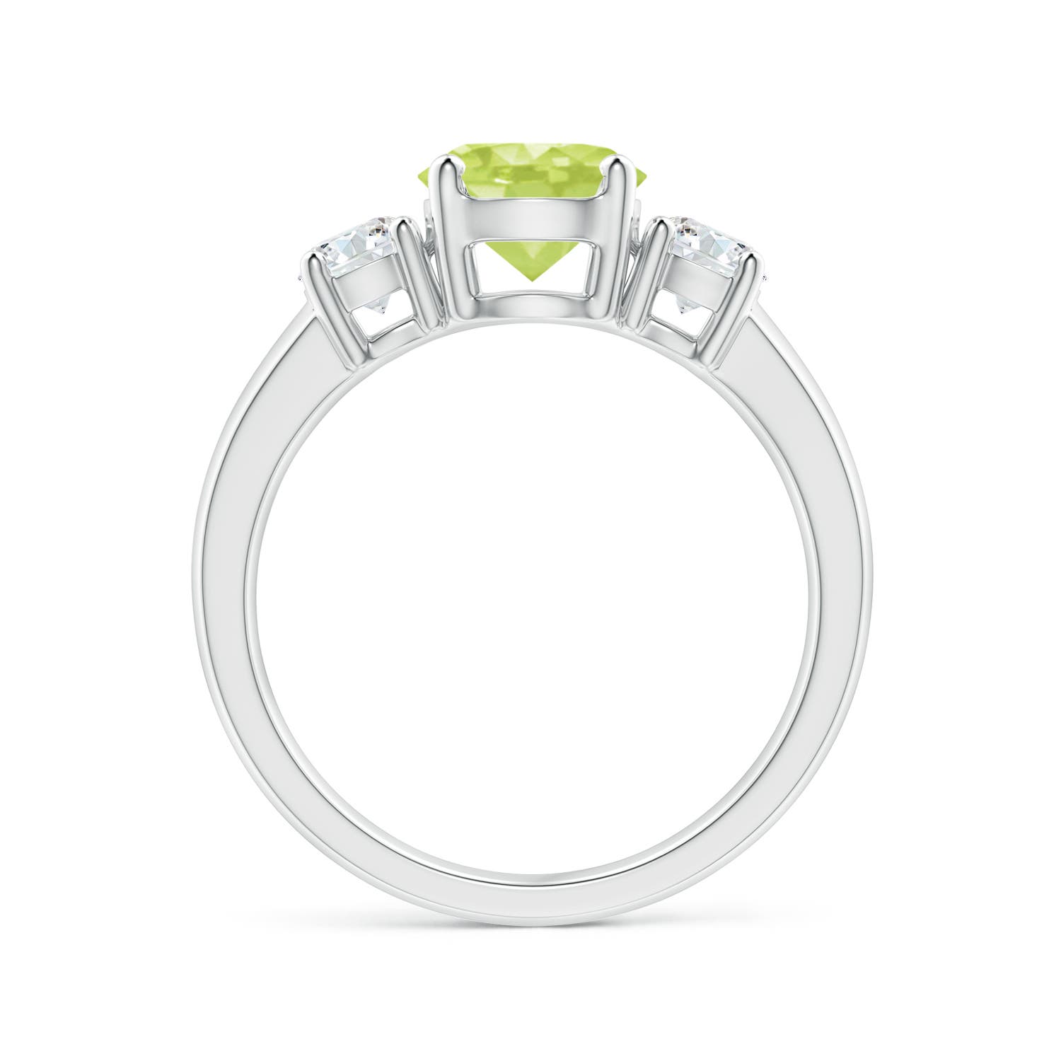 A - Peridot / 1.86 CT / 14 KT White Gold