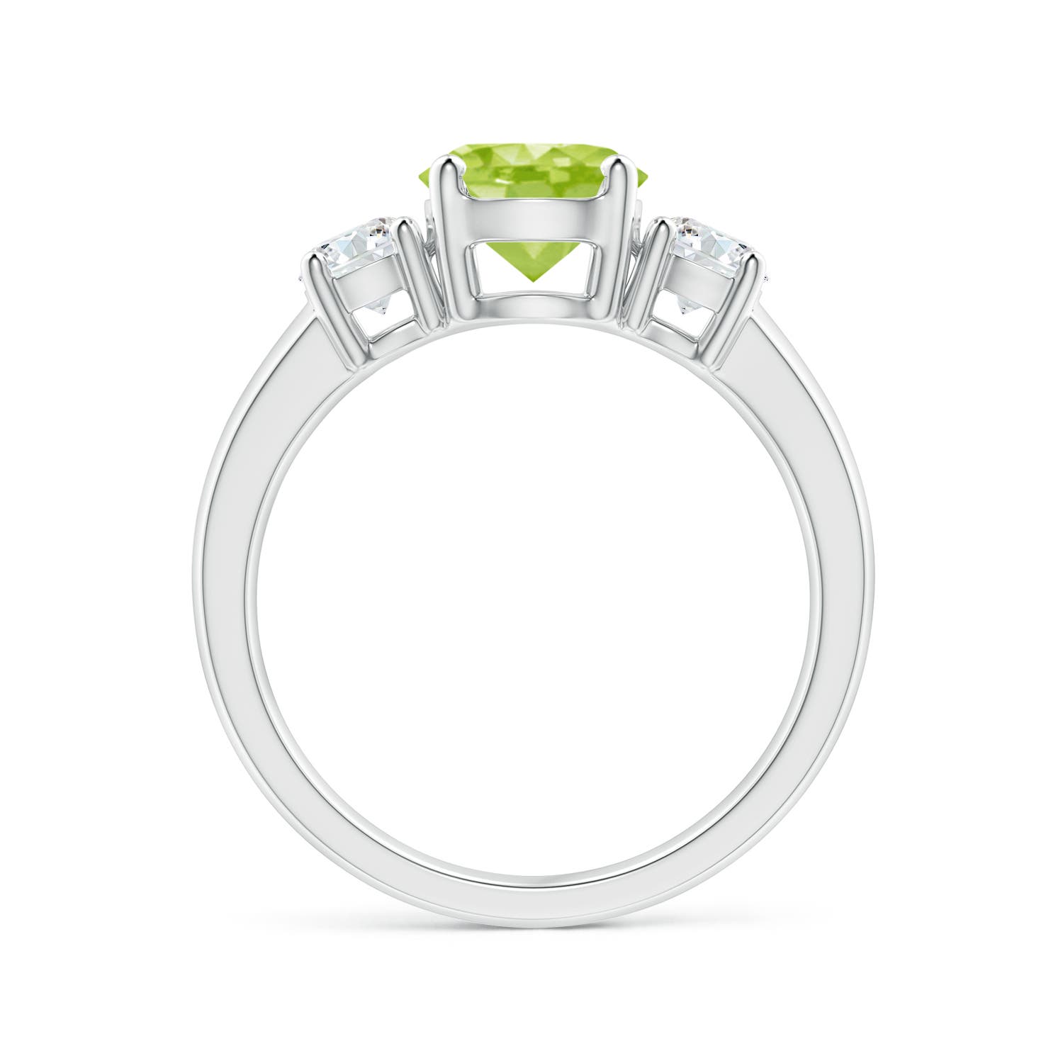 AA - Peridot / 1.86 CT / 14 KT White Gold