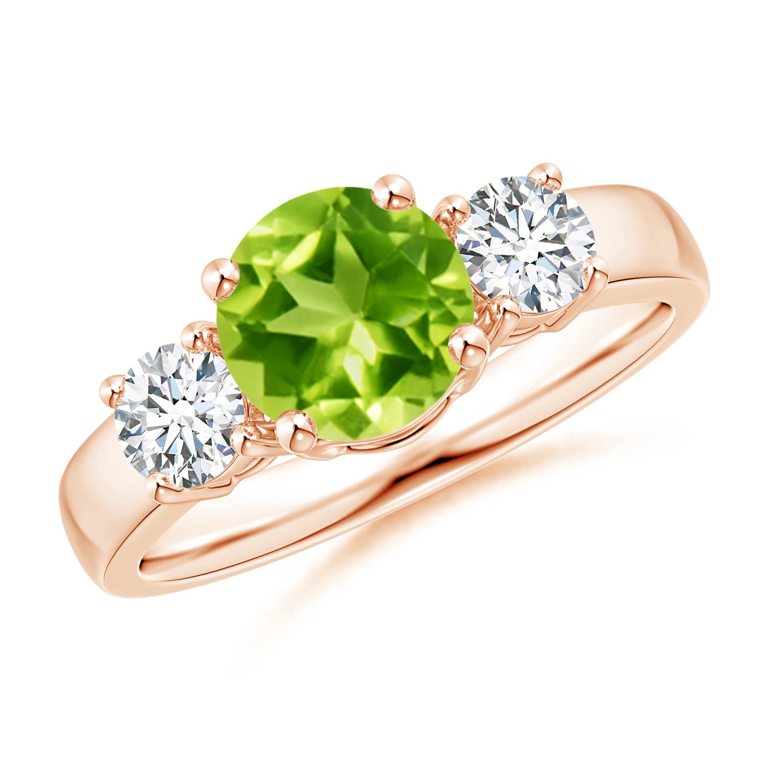 AAA - Peridot / 1.86 CT / 14 KT Rose Gold