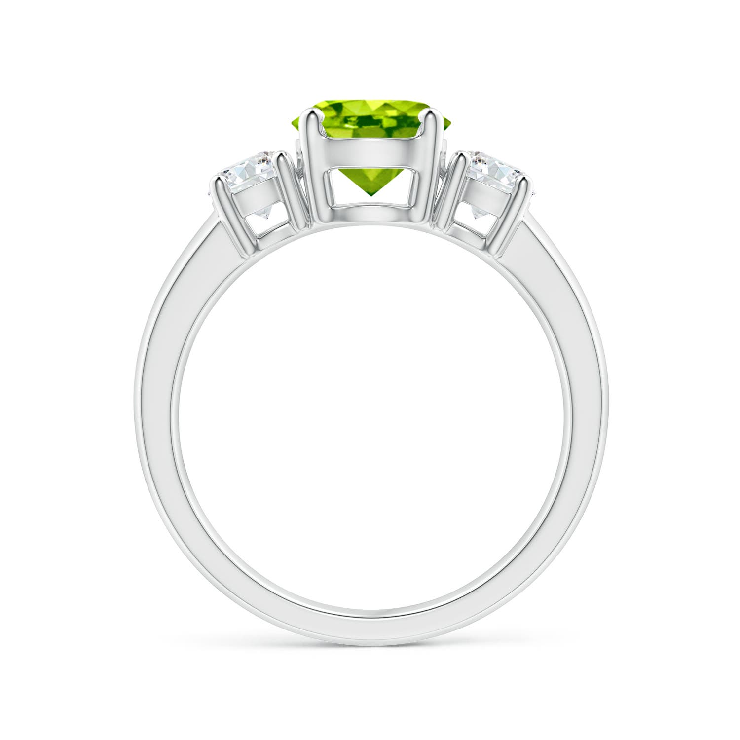 AAA - Peridot / 1.86 CT / 14 KT White Gold