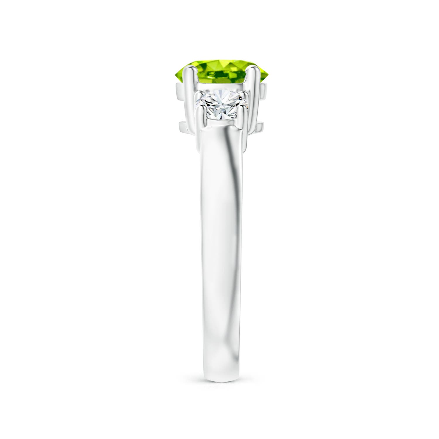 AAA - Peridot / 1.86 CT / 14 KT White Gold