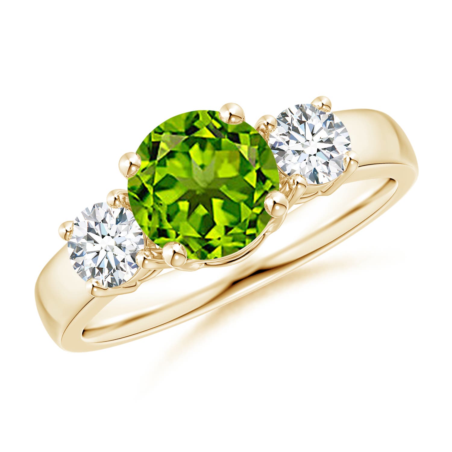 AAAA - Peridot / 1.86 CT / 14 KT Yellow Gold