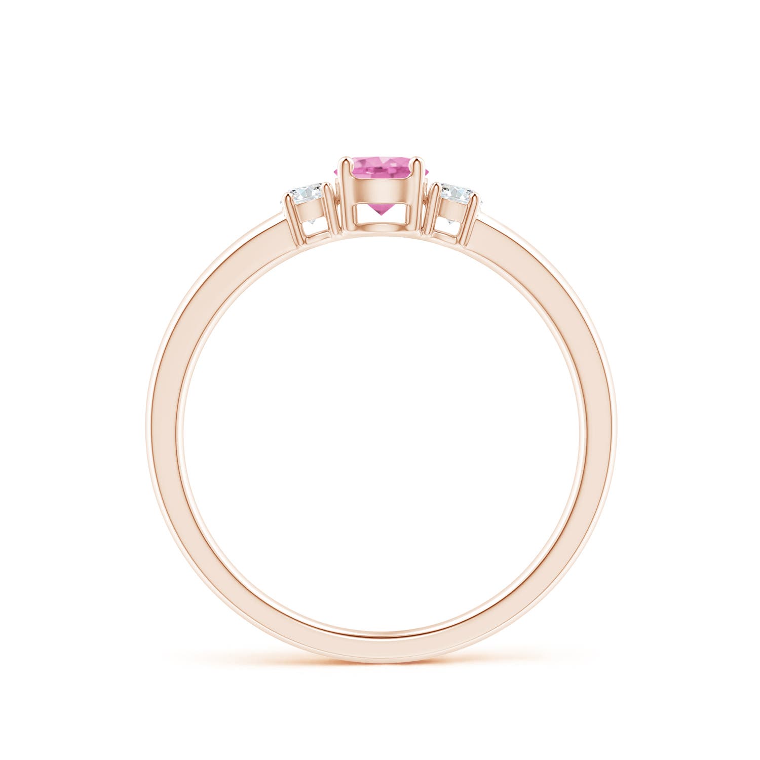 A - Pink Sapphire / 0.47 CT / 14 KT Rose Gold