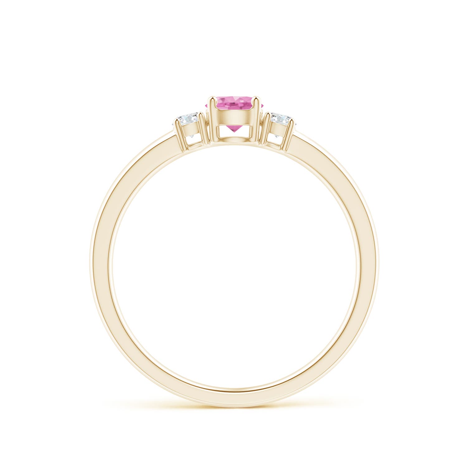 A - Pink Sapphire / 0.47 CT / 14 KT Yellow Gold