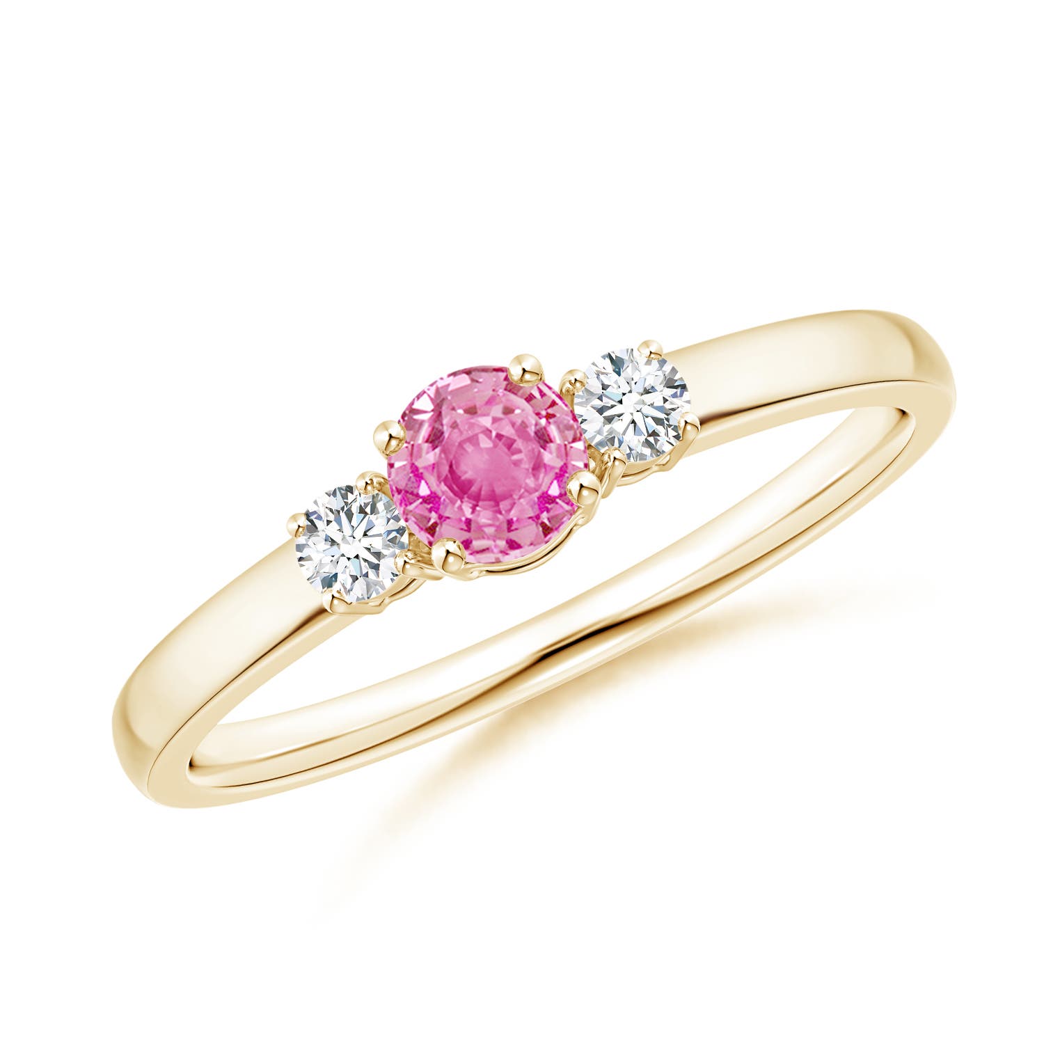 AA - Pink Sapphire / 0.47 CT / 14 KT Yellow Gold