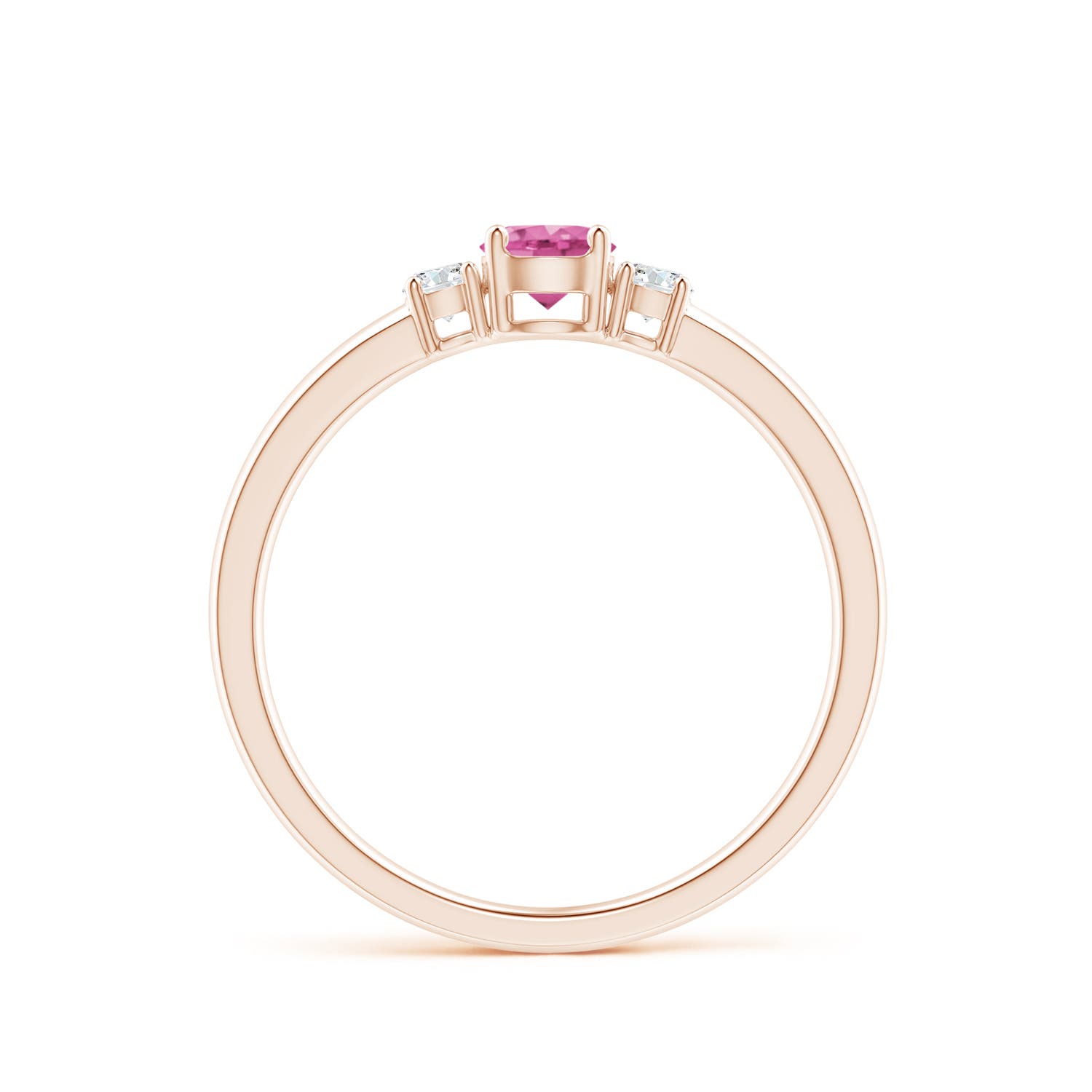 AAA - Pink Sapphire / 0.47 CT / 14 KT Rose Gold