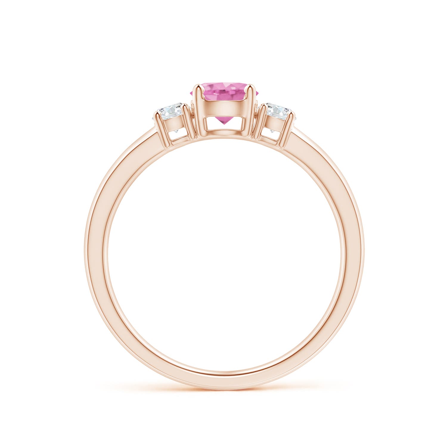 A - Pink Sapphire / 0.81 CT / 14 KT Rose Gold