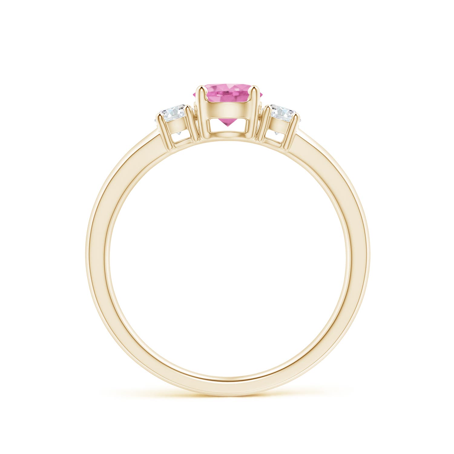 A - Pink Sapphire / 0.81 CT / 14 KT Yellow Gold