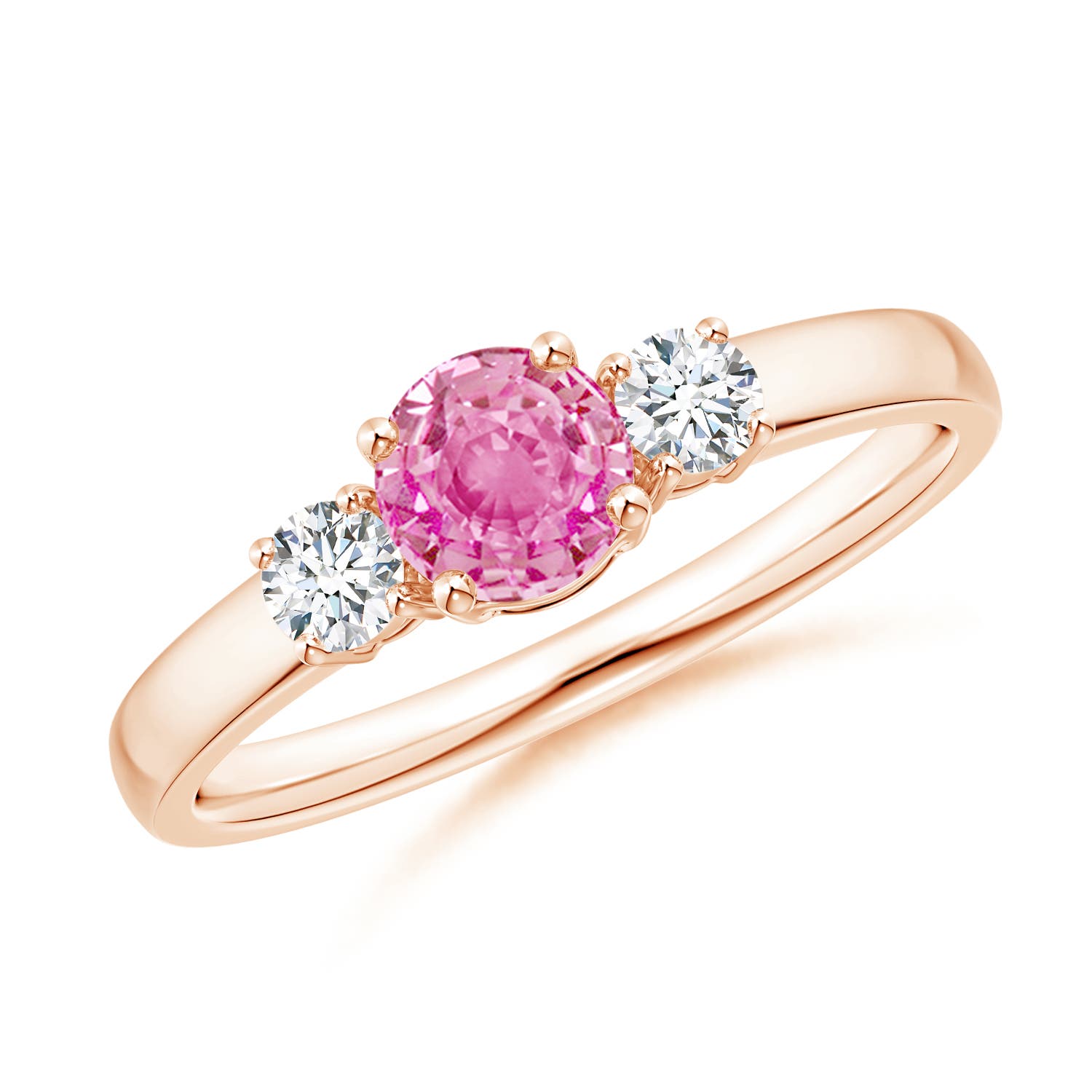 AA - Pink Sapphire / 0.81 CT / 14 KT Rose Gold