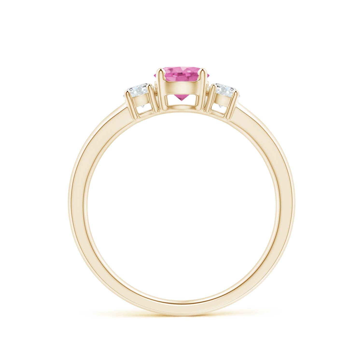 AA - Pink Sapphire / 0.81 CT / 14 KT Yellow Gold