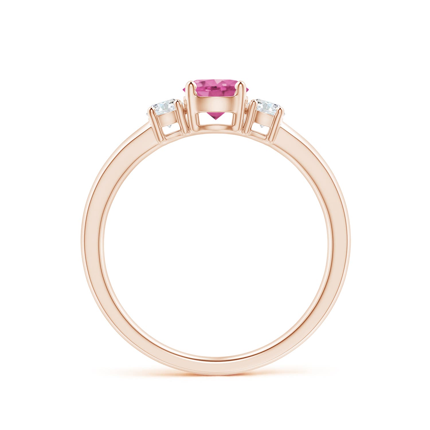 AAA - Pink Sapphire / 0.81 CT / 14 KT Rose Gold