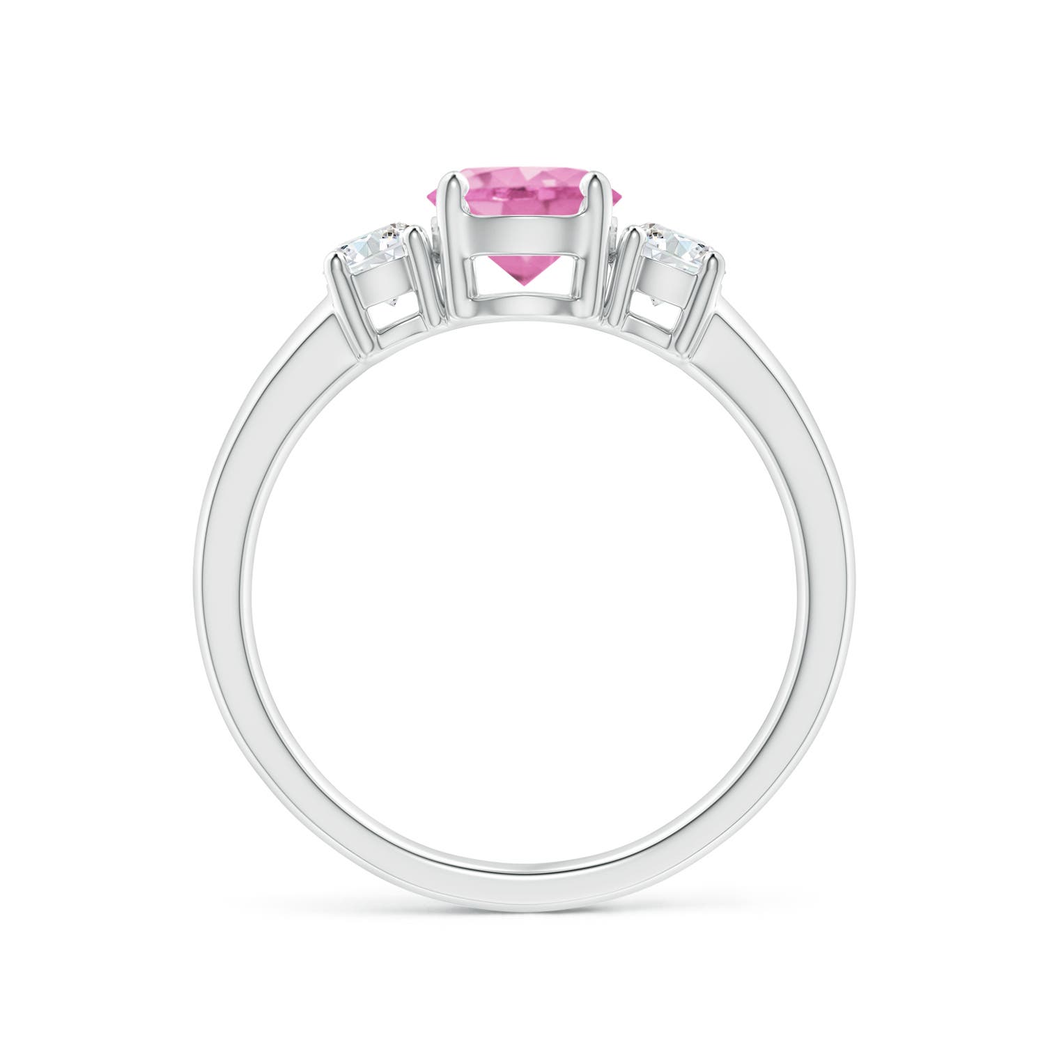 A - Pink Sapphire / 1.32 CT / 14 KT White Gold