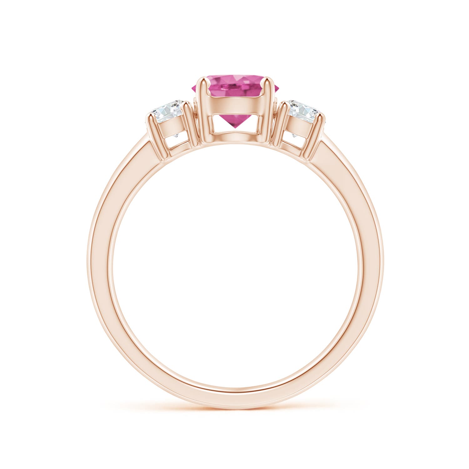 AAA - Pink Sapphire / 1.32 CT / 14 KT Rose Gold