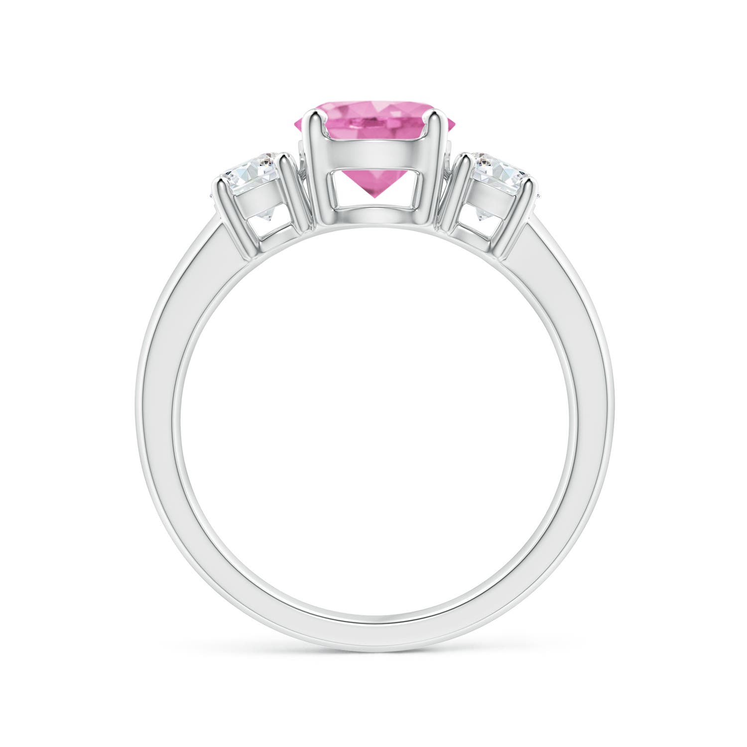 A - Pink Sapphire / 2.06 CT / 14 KT White Gold