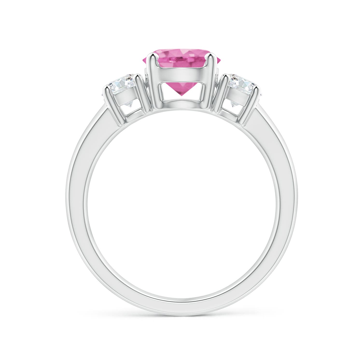 AA - Pink Sapphire / 2.06 CT / 14 KT White Gold