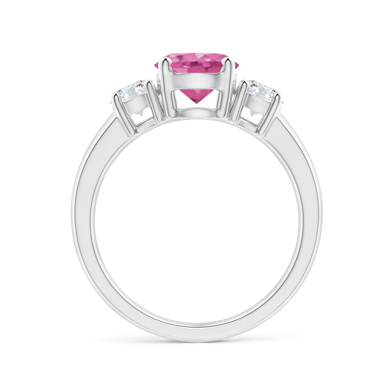 AAA - Pink Sapphire / 2.06 CT / 14 KT White Gold