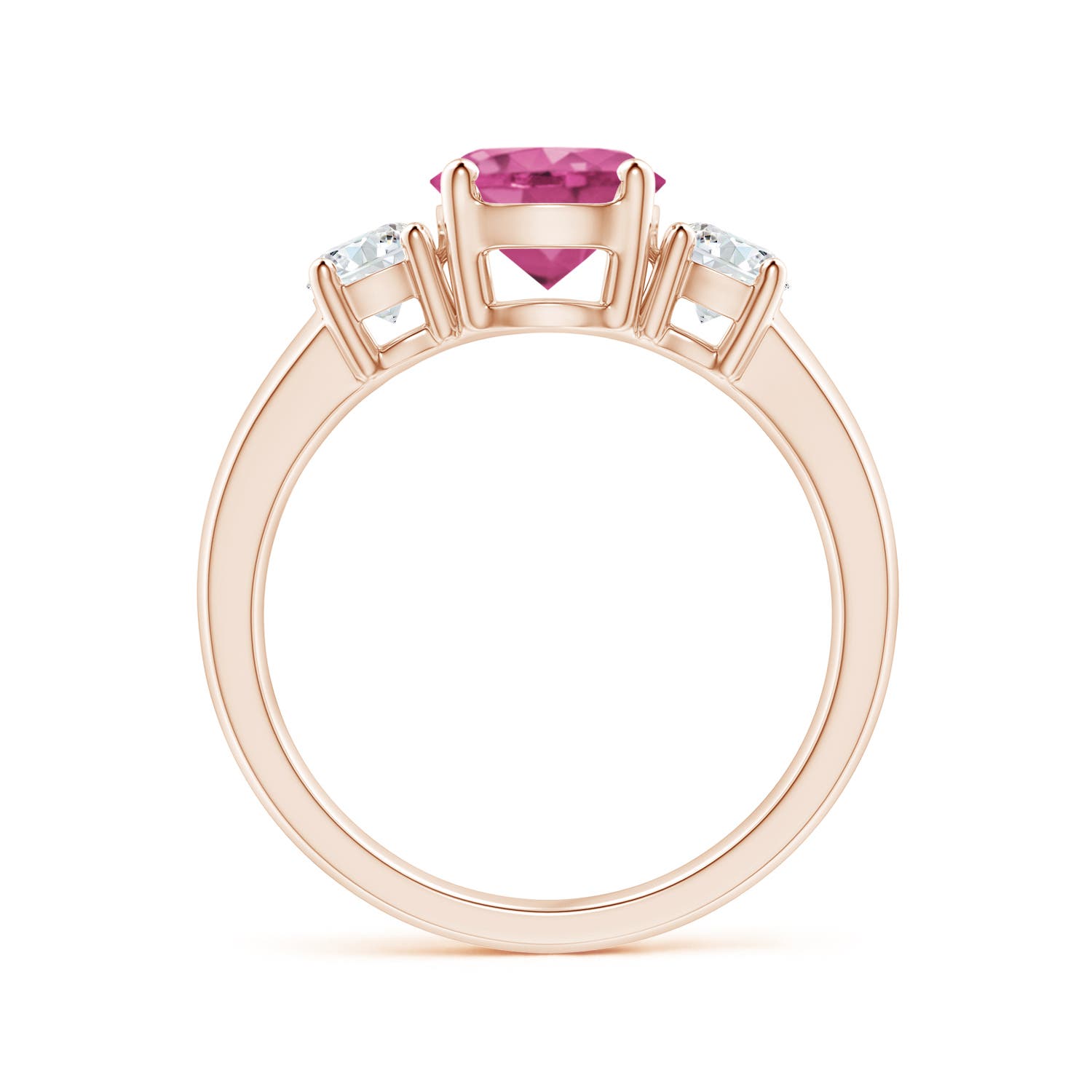 AAAA - Pink Sapphire / 2.06 CT / 14 KT Rose Gold