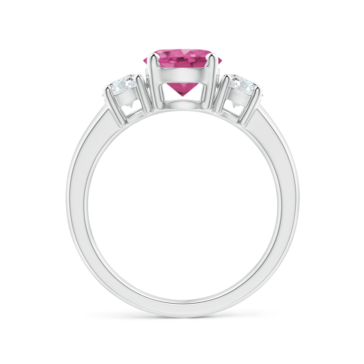 AAAA - Pink Sapphire / 2.06 CT / 14 KT White Gold