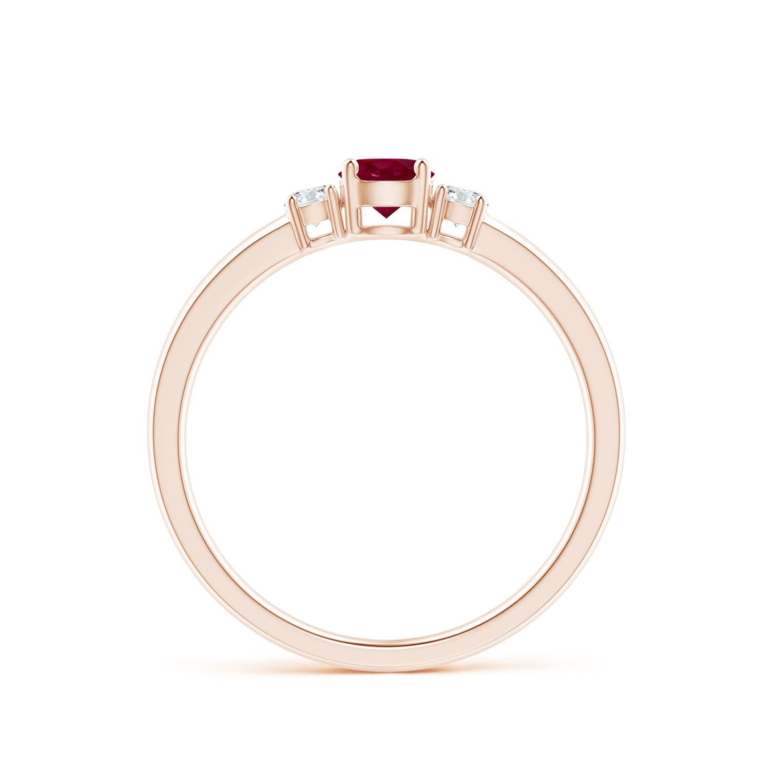 A - Ruby / 0.48 CT / 14 KT Rose Gold