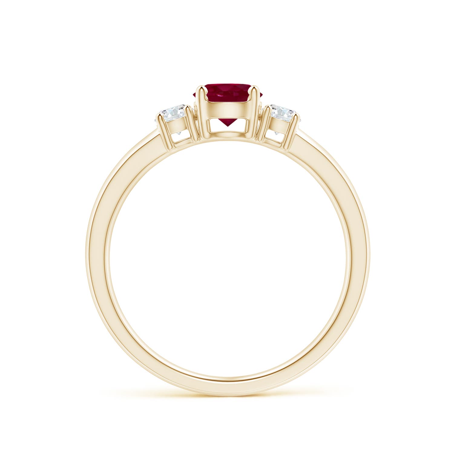 A - Ruby / 0.81 CT / 14 KT Yellow Gold