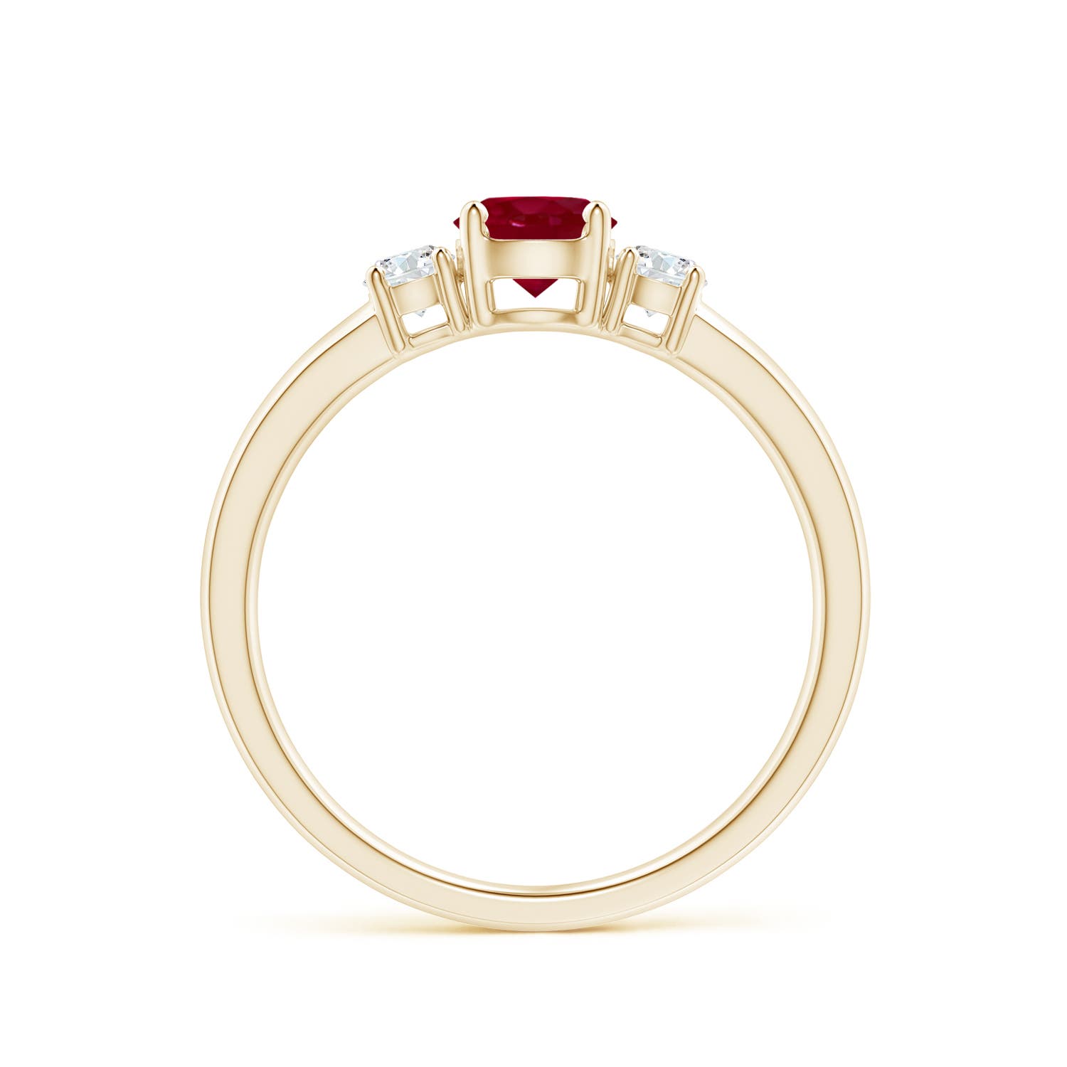 AA - Ruby / 0.81 CT / 14 KT Yellow Gold