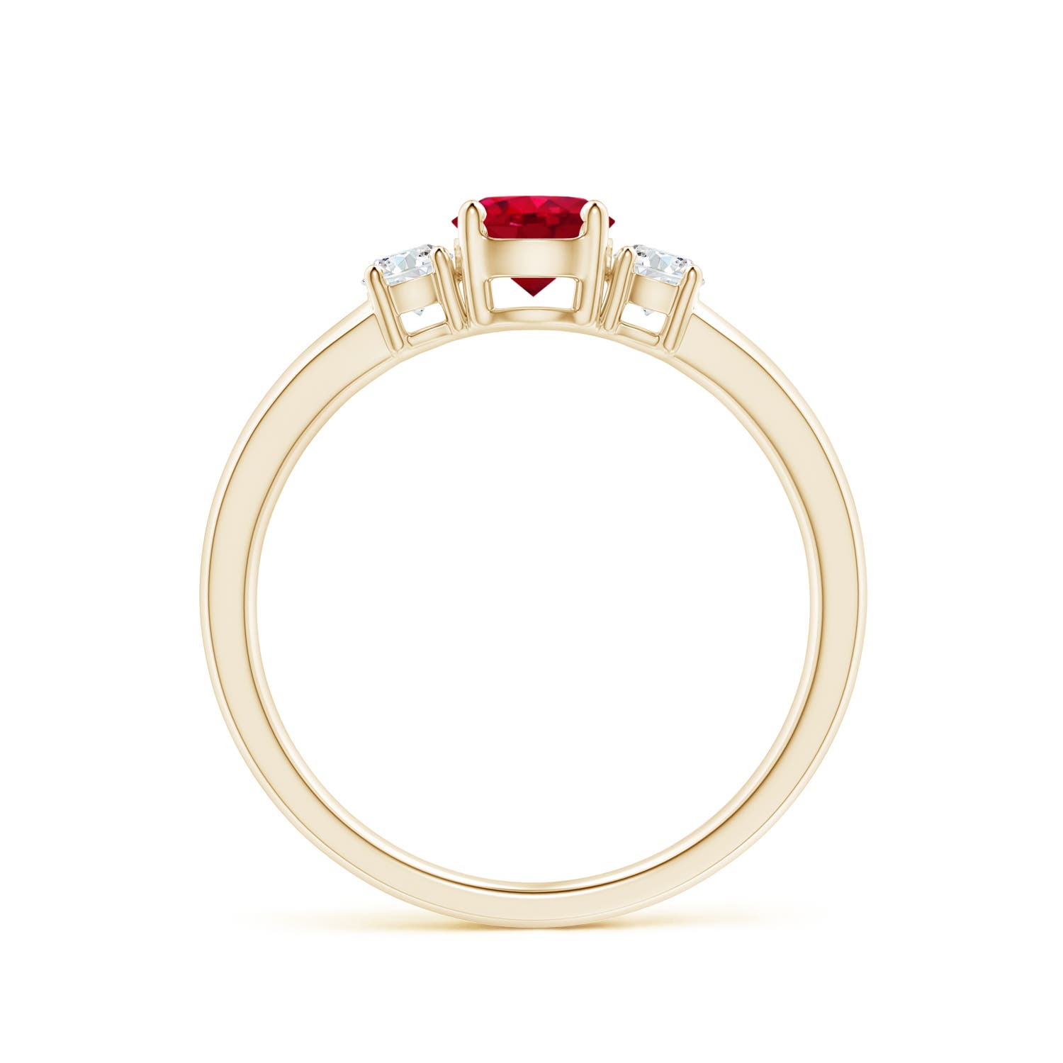 AAA - Ruby / 0.81 CT / 14 KT Yellow Gold