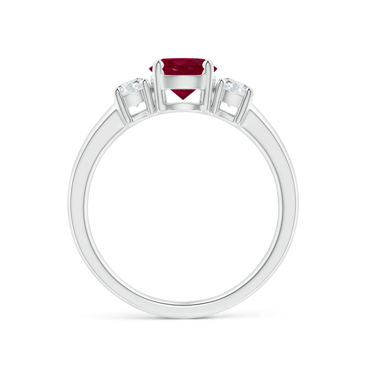 A - Ruby / 1.32 CT / 14 KT White Gold