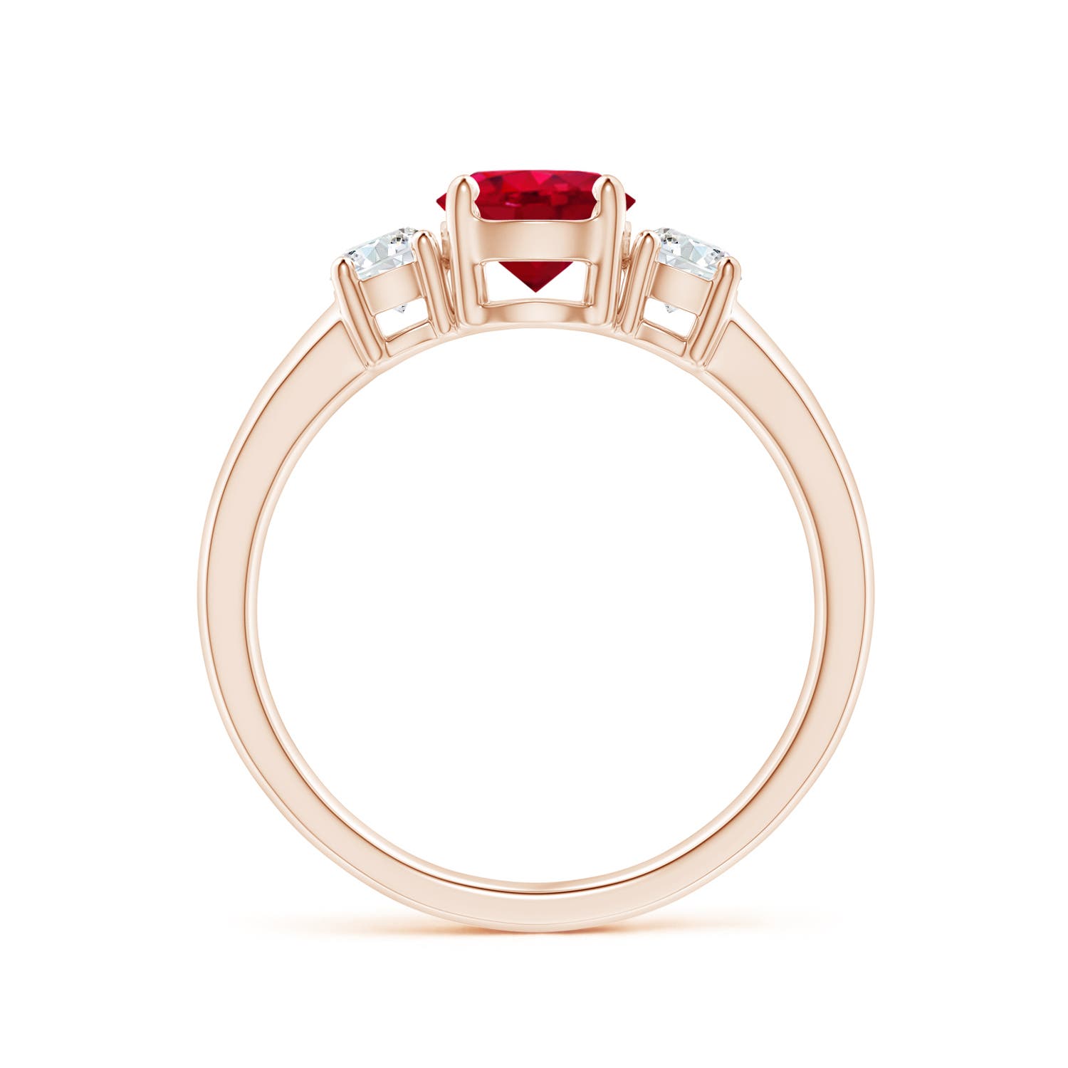 AAA - Ruby / 1.32 CT / 14 KT Rose Gold